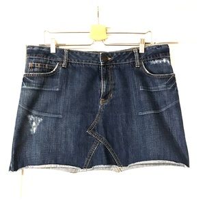 Gap Distressed Denim Mini Skirt